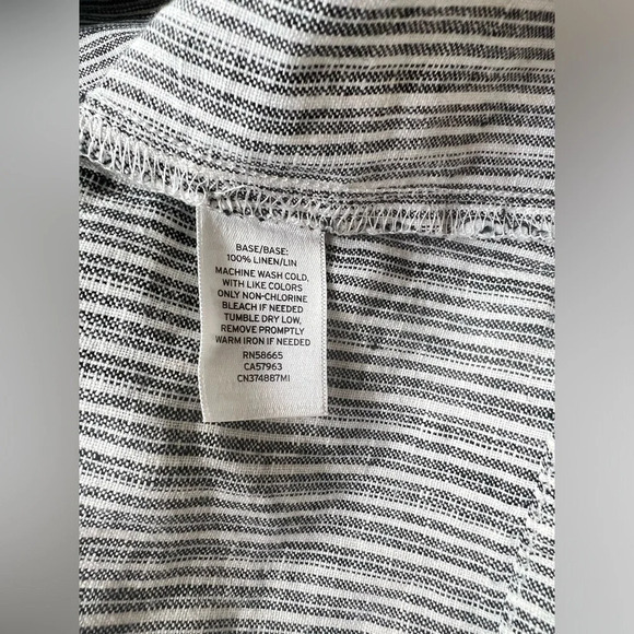 CASLON Blue‎ and white stripe linen top size L. - Picture 8 of 10